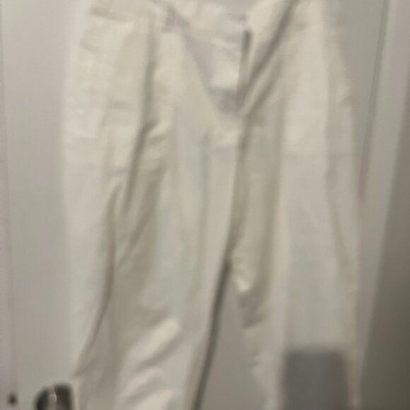 COUNTERPARTS WHITE CASUAL COTTON PANTS SZ 12 - Picture 1 of 7